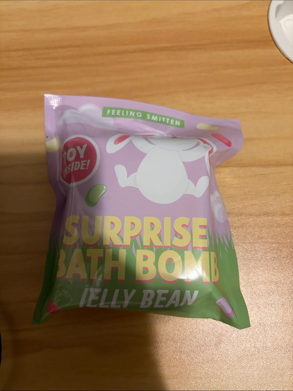 Feeling Smitten Surprise Bath Bomb - Jelly Bean (Pink/Green)